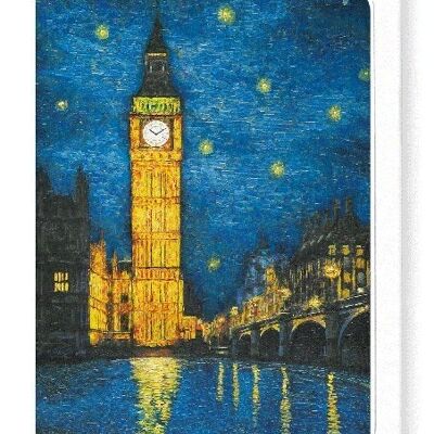 BIG BEN DI NOTTE Biglietto d'auguri