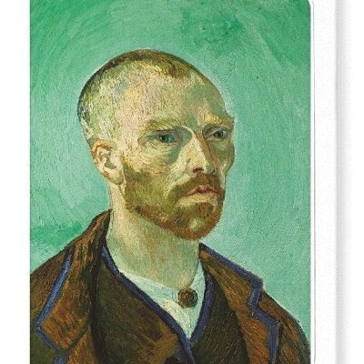 AUTORRETRATO COMO BONZO DE VAN GOGH Tarjetas de felicitación