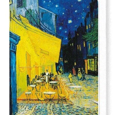 CAFÉ TERRASSE LA NUIT PAR VAN GOGH Carte de vœux
