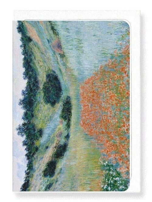 POPPY FIELD IN A HALLOW BY MONET Greeting Card