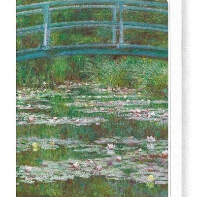 JAPANISCHE FUSSBRÜCKE DURCH MONET Grußkarte