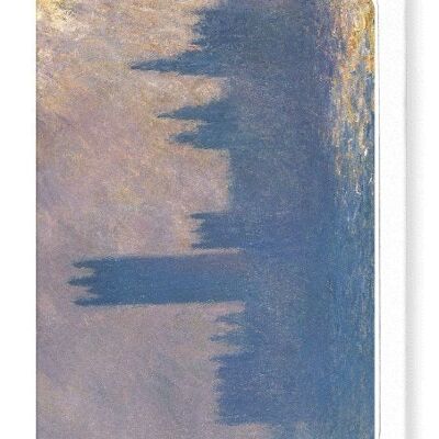 HOUSES OF PARLIAMENT SUNLIGHT BY MONET Greeting Card