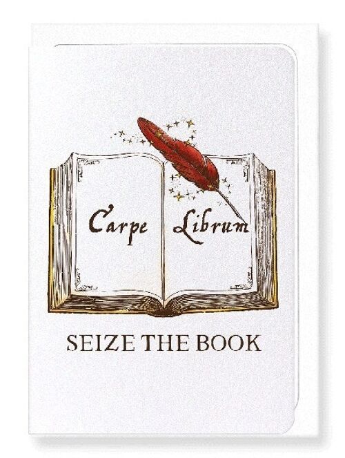 SEIZE THE BOOK Greeting Card