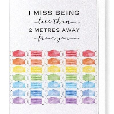 RAINBOW MASKS Greeting Card