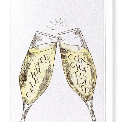 CELEBRATE WITH CHAMPAGNE Greeting Card