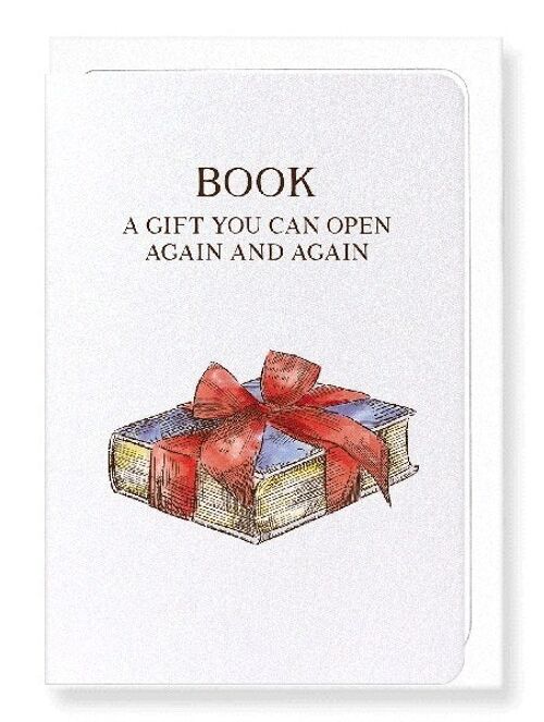 A BOOK IS A GIFT Greeting Card