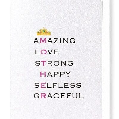 AMAZING MOTHER Greeting Card