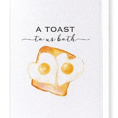 TOAST À NOUS LES DEUX Carte de vœux