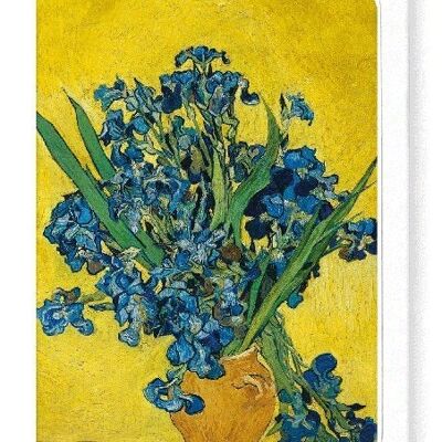 VASE WITH IRISES BY VAN GOGH Greeting Card