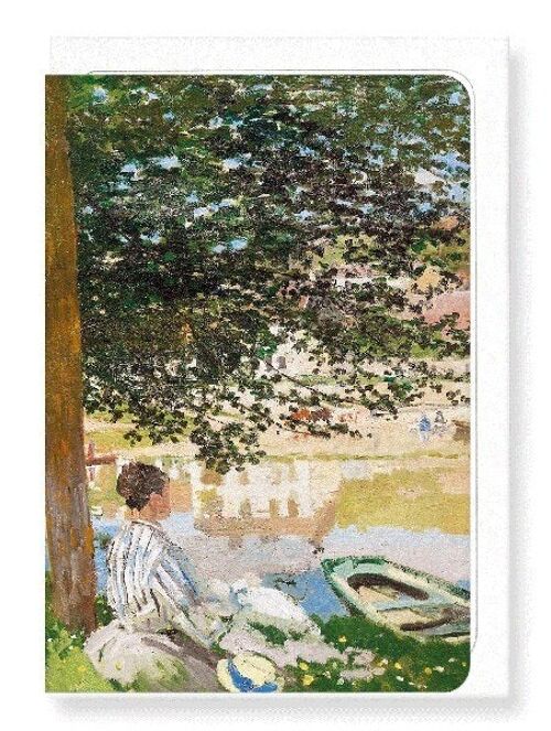 ON THE BANK OF THE SEINE 1868  Greeting Card