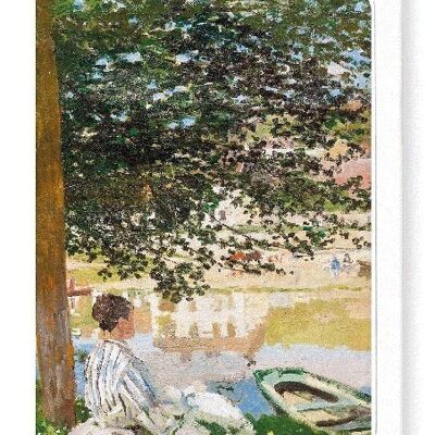 ON THE BANK OF THE SEINE 1868  Greeting Card