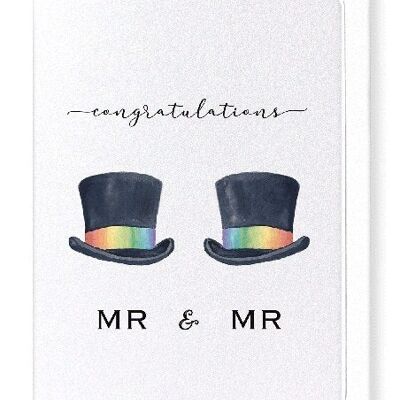 MR & MR HATS Greeting Card