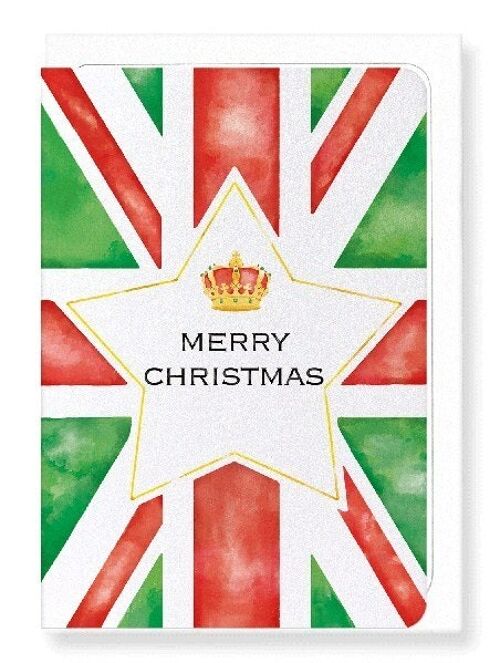 MERRY XMAS UNION JACK Greeting Card