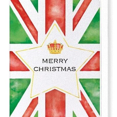 MERRY XMAS UNION JACK Greeting Card