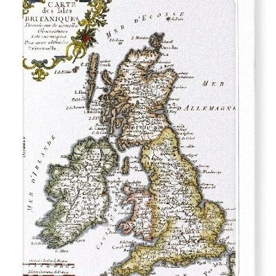 BRITISCHE INSELN C.1760 Grußkarte
