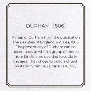 DURHAM 1806 Carte de vœux 3