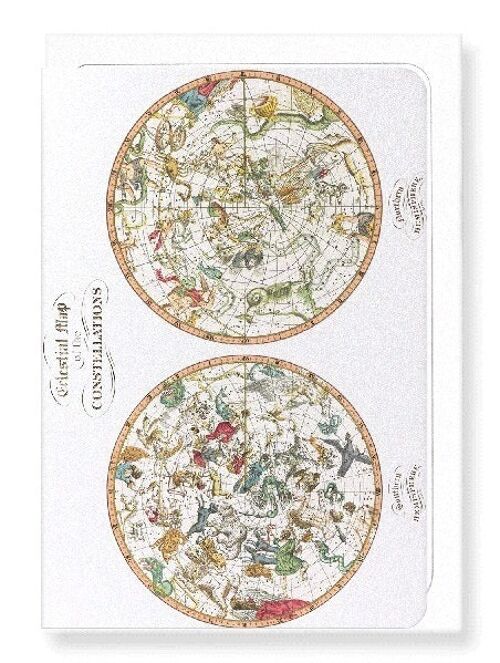 CELESTIAL MAP 1820  Greeting Card
