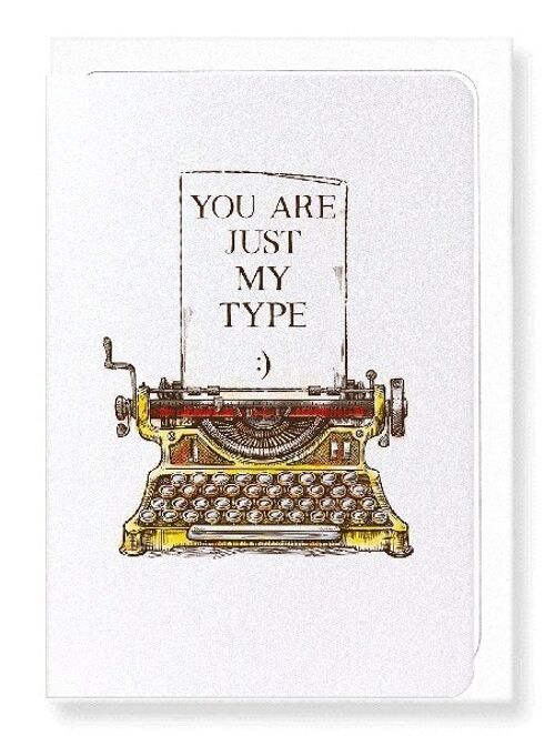 JUST MY TYPE Greeting Card