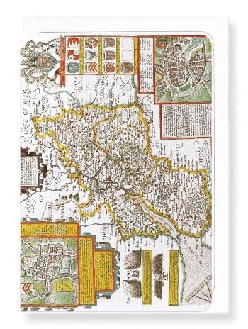 GLOUCESTERSHIRE C.1611 Carte de vœux 1