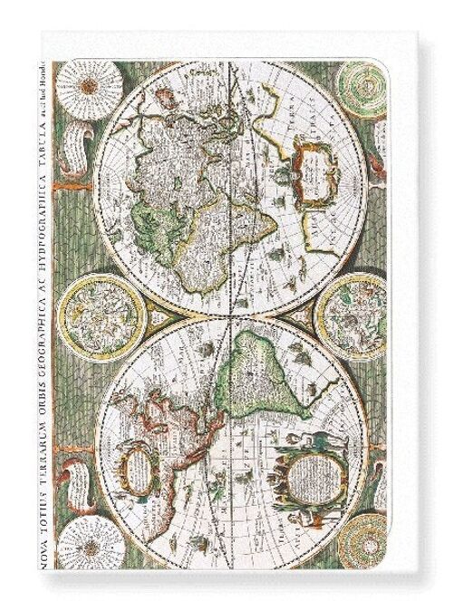 TERRARUM ORBIS GEOGRAPHICA 1643  Greeting Card