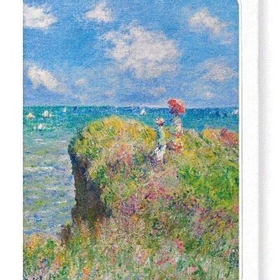 CLIFF WALK AT POURVILLE 1882  Greeting Card