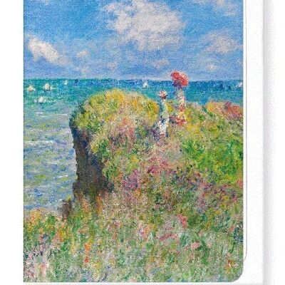 CLIFF WALK AT POURVILLE 1882  Greeting Card