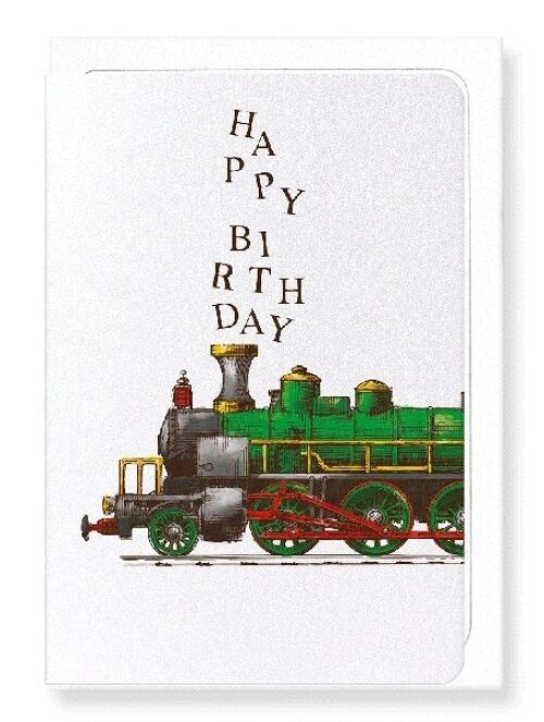 HAPPY BIRTHDAY TRAIN Greeting Card