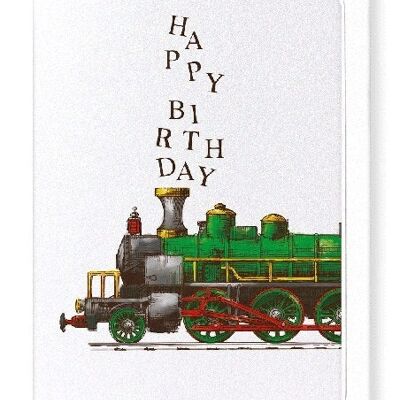 HAPPY BIRTHDAY TRAIN Greeting Card