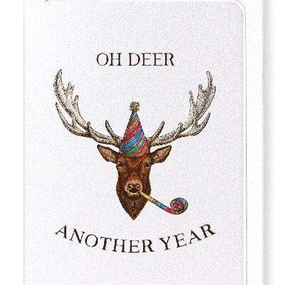 OH DEER ANOTHER YEAR  Greeting Card