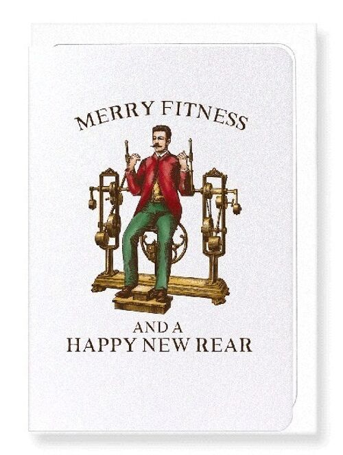 MERRY FITNESS AND NEW REAR Greeting Card