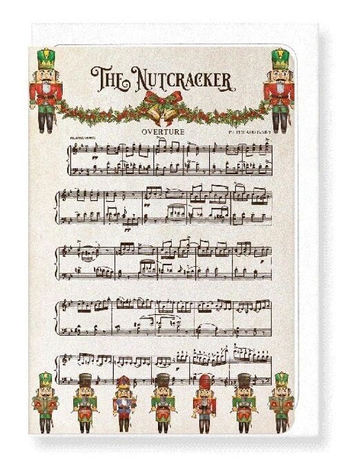 NUTCRACKER MUSIC SCORE Greeting Card