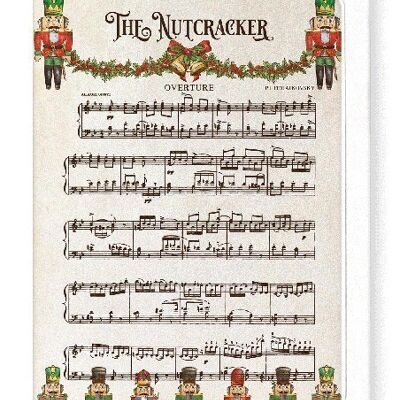 NUTCRACKER MUSIC SCORE Greeting Card