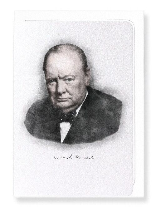 PORTRAIT OF CHURCHILL Greeting Card