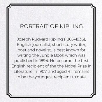 PORTRAIT DE KIPLING Carte de vœux 3