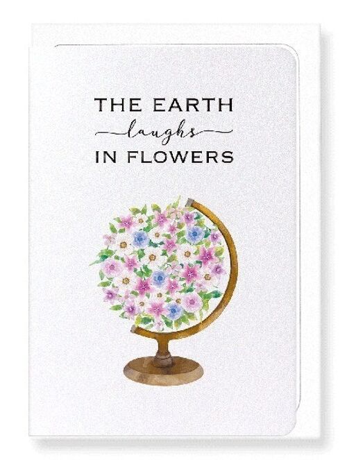 EARTH AND FLOWERS Greeting Card
