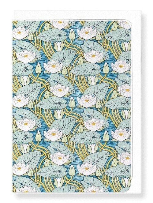 WATER LILY 1896  Greeting Card