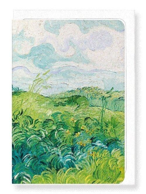 GREEN WHEAT FIELDS AUVERS 1890  Greeting Card