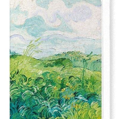GREEN WHEAT FIELDS AUVERS 1890  Greeting Card