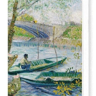 FISHING IN SPRING, THE PONT DE CLICHY ASNIÈRES  1887  8xCards