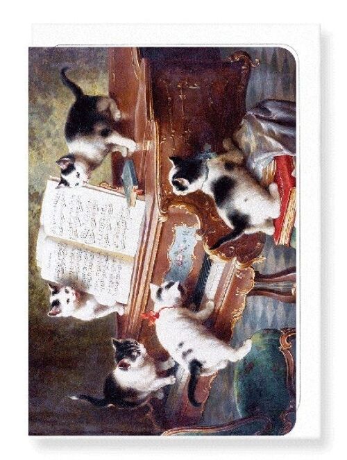 CATS AND MUSIC Greeting Card