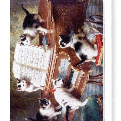 CATS AND MUSIC Greeting Card