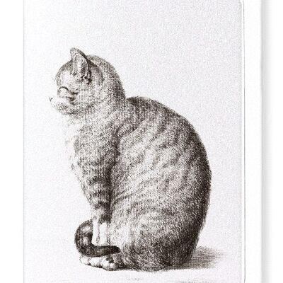 SITTING CAT 1815  Greeting Card