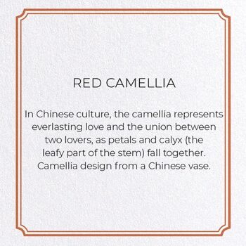CAMELLIA ROUGE Carte de vœux 3