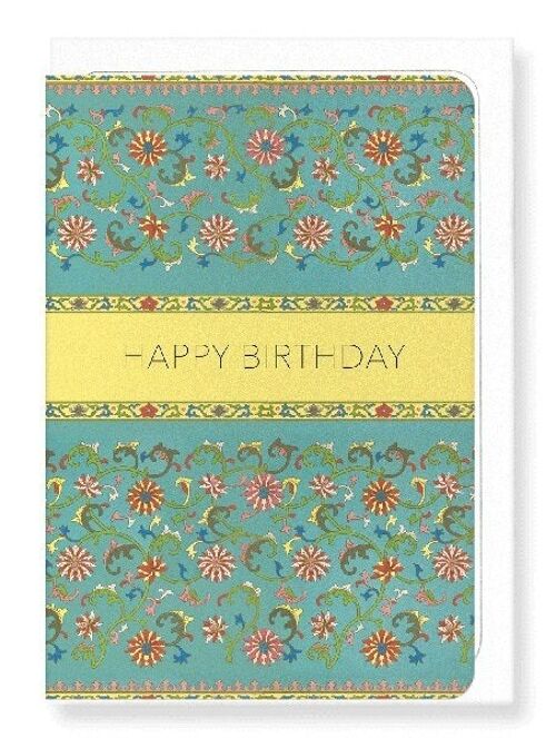 BIRTHDAY WISHES ON CHINESE PATTERN Greeting Card