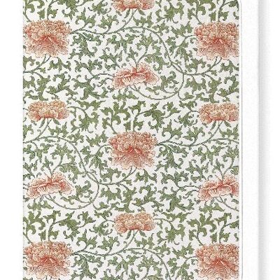 PATTERN OF PINK PEONIES  Greeting Card