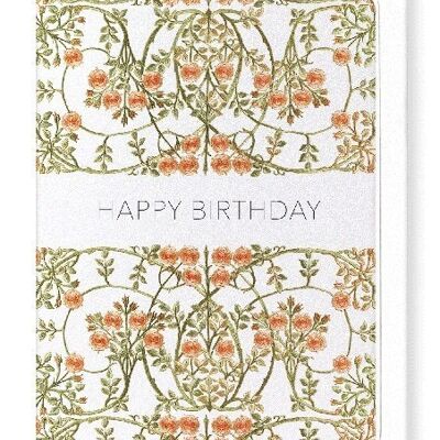 BRIAR ROSES EMBROIDERY Greeting Card