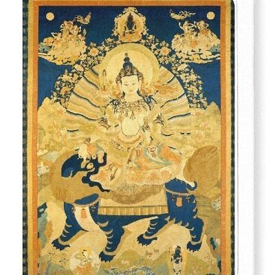 MANJUSHRI BODHISATTVA DER WEISHEIT 17.-18. Jh. 8xKarten