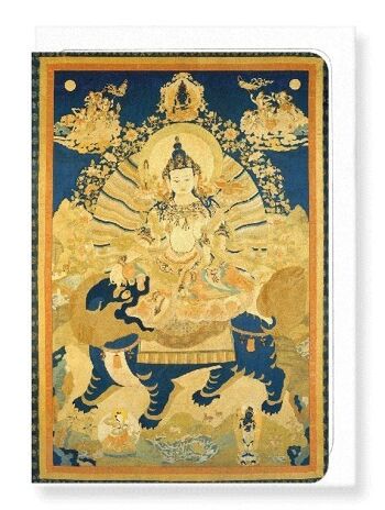 MANJUSHRI BODHISATTVA DE LA SAGESSE XVIIe-XVIIIe S. 8xCartes 1