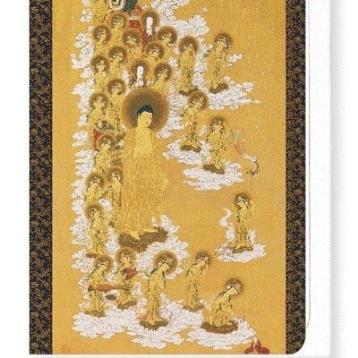 DESCENT OF AMIDA BUDDHA 1668  Greeting Card