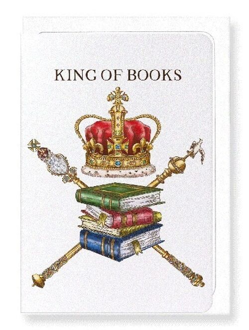 KING OF BOOKS Greeting Card